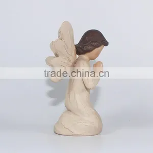 Hot Selling Wood Resin Angel Statue Crafts thumbnail-2