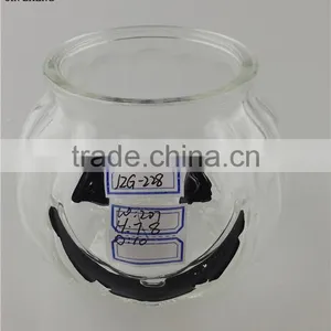 Pumpkin Glass Candle Jar Wholesale,bulk Glass Candle Holder China Factory thumbnail-1