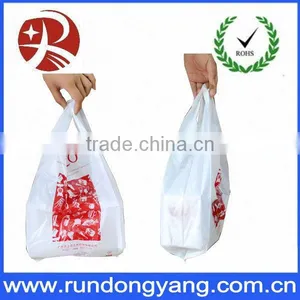 Fashion Reused Customized Printed Plastic Vest Carrier Bags thumbnail-1
