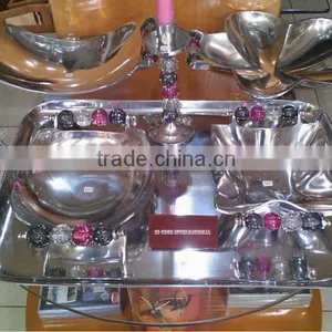 Aluminum Bowls With Handles,Metal Bowl,Fruit Platters,Serving Platters,Metal Serving Trays,Metal Bowls,Food Bowls,Table Decor thumbnail-1