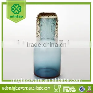 Handblown Color Glass Carafe Glass thumbnail-1
