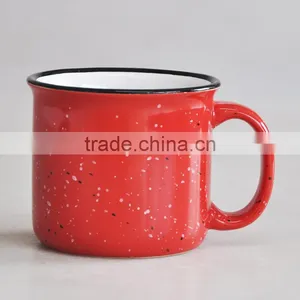 Promotional Wholesale Stoneware Jumbo Soup Mug With Enamel Design thumbnail-3