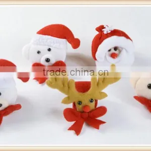 2pcs Christmas Snowman Slap Wristband Bracelet Kids Adult Circle Hand Ring thumbnail-4