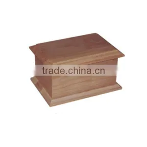 Natrual Wooden Funeral Simple Style Cremation Ashes Urn thumbnail-1