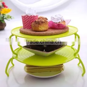Wholesale Plastic Round Plate Holder Microwave Rack thumbnail-2
