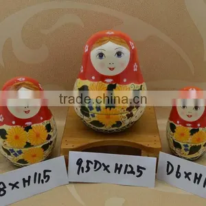 Ceramic Hand Painted Doll Storage Jar for Home Deco thumbnail-1