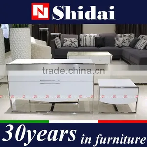 Italian Furniture European Style White Makeup Desk Dresser T-817 thumbnail-1