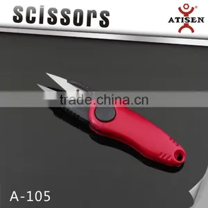 Hot Sale Folding Mini Scissor With ABS Handle Colorful Thrum Fishing Thread Cutter A-105 thumbnail-1