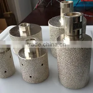 Vacuum Brazed Granite Finger Bit/drum Abrasive Wheel/granite Profiling Wheels thumbnail-1