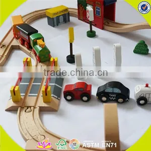 Wholesale Children Wooden Train Track Educational Wooden Train Track Popular Wooden Train Track W04C016 thumbnail-4