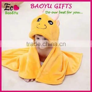 Wholesale Animal Shape Baby Bathrobe With Hood Baby Blankets thumbnail-1