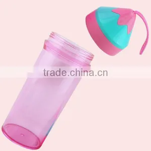350ML Large Cheap Plastic Water Bottle With Belt thumbnail-5