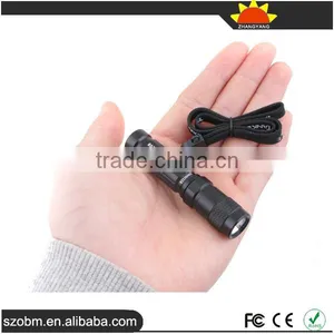 Mini Portable R5 Led Flashlight Type Keychain With AAA Dry Battery thumbnail-1