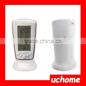 UCHOME 3 in 1 Light Calendar Thermometer Grandfather Clock With Birthday Reminding thumbnail-6