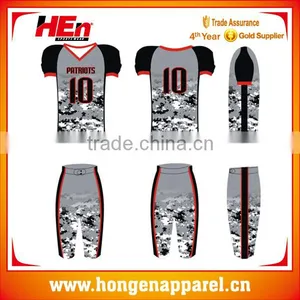 Wholesale Sublimated American Football Jersey Cheap Blank /custom Embroidered Football Jersey thumbnail-1
