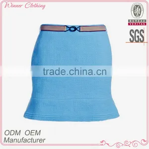 Ladies Fashionable Blue Octopus Skirts Slim Fit Skirt thumbnail-1