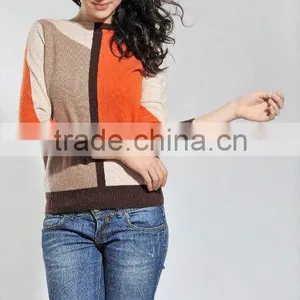 Ladies' 100% Cashmere Knitted Fashionable Sweater thumbnail-1