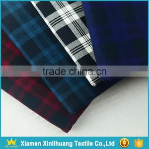 Wholesale New Fashion 40S Brushed 100 Cotton Yarn Dyed Twill Plaid Fabric for Shirt thumbnail-2