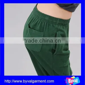 Womens Fashion Harem Sweat Pants Lady Plain Dance Harem Sweat Pants thumbnail-6