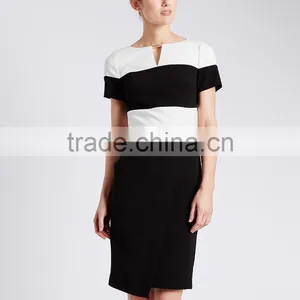 Colour Block Wrap Shift Dress thumbnail-1