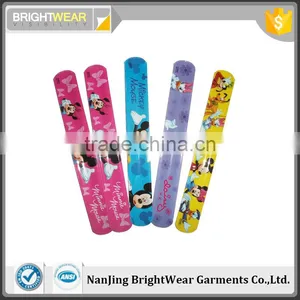 Hot Selling Design Custom Printed Slap Band Bracelet thumbnail-1