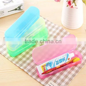 Hot Sale Modern Design Portable Candy Colors Hygienic Travel Camping Toothpaste Toothbrush Holder Protect Case Storage Bo thumbnail-1