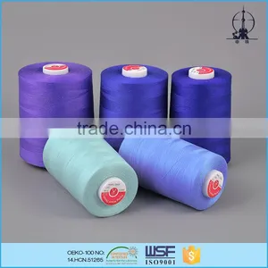 12s/3 135tex 20ticket Poly Poly Core Spun Sewing Thread Factory for Jean thumbnail-1