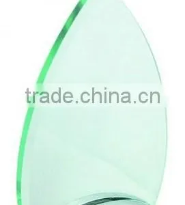 Factory Wholesale Customized Engraving Crystal Glass Trophy For Wooden Base JKC-02 thumbnail-3