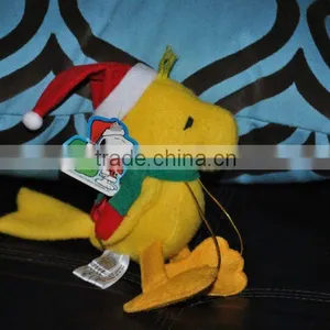 Christmas Santa Plush Doll YELLOW SNOOPY DOG thumbnail-1