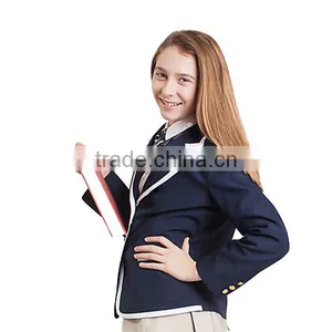 Custom 100%Polyester School Uniforms Navy Blazers thumbnail-2