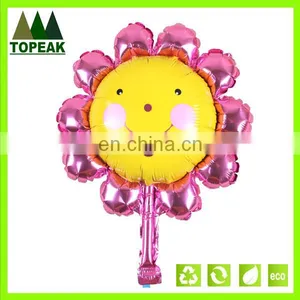 Cute Sunflower Shaped Balloons Party Decoration Aluminum Foil Membrane Ballons thumbnail-1
