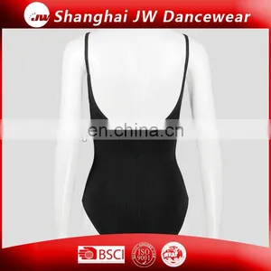 Black Polyester Leotard for Dance Girl thumbnail-2