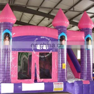 Princess Bouncing Castle With Slide Inflatable Combo Games thumbnail-1