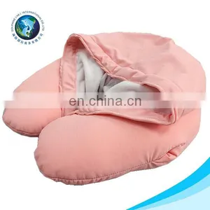 Meet ICTI Standard Custom u Shape Travel Neck Pillow With Hat Promotion Wholesale Soft Plush Pillow Neck thumbnail-1