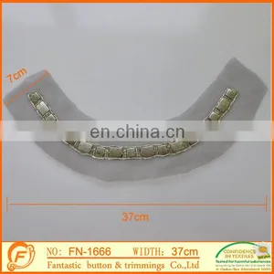 7cm Wide Metal Collar Trim on the Mesh for Lady thumbnail-1