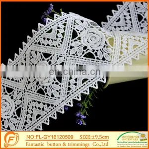 Trimming Laces And Chiffon White Rose Fabric Lace Wholesale Lace thumbnail-2