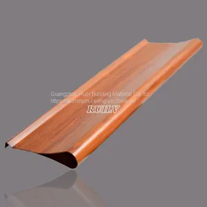 Water Drop Aluminum Ceiling for Station/ Wooden Grain Aluminum Linear Ceiling/Perforated Aluminum Linear Ceiling thumbnail-1