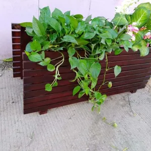 Weatherproof Outdoor Flower Boxes Wood Plastic Board Holiday Village thumbnail-1