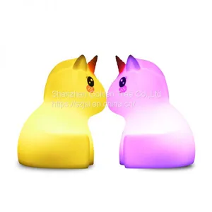 LED Night Lights Remote Control Unicorn Shape Lamp Baby For Kids Bedroom Decoration thumbnail-3