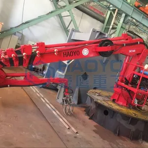 HAOYO Marine Crane Offshore Hydraulic Telescopic Arm Marine Cranes for Sale With BV CCS CE ABS Certification thumbnail-1