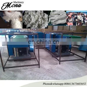 Fully Automatic Cotton Yarn Recycling Crushing Fiber Chopping Old Waste Clothes Cutter Cloth Cutting Machine Price thumbnail-1