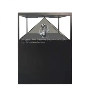 360 Degree 3D Hologram Pyramid Cube Holobox For Holographic Advertising 120x120CM thumbnail-2