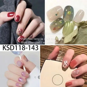 Nail Art Adhesive Sticker DIY Manicure Snowflake Shiny Sequins Nail Polish Strips Wraps Accessories Wholesale thumbnail-5