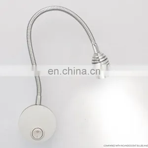 Led 1w 110v 220v Wall Mounted Hotel Bedroom Bed Headboard Warm White and Cool White Reading Lamp thumbnail-2