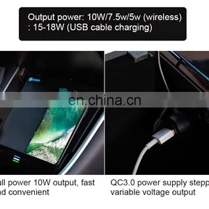 2020 Hot Sales qi Special Car Wireless Fast Charger for Tesla(Model 3),Wireless Car Charger Mount thumbnail-5