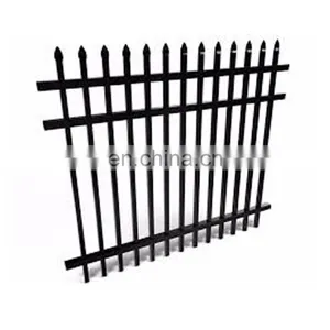 Galvanized Steel Picket Fence PVC Coated Steel Fence Zinc Steel Fence thumbnail-1