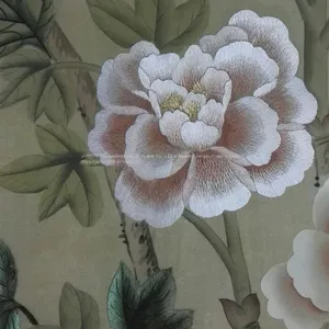 Hand Embroidered Silk Wallpaper thumbnail-3