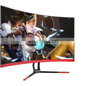 FULL HD 24inch Curved Display Gaming Monitor 1080P Desktop Monitor LED Wide Screen 1920x1080 HDMI IPS 75HZ thumbnail-1