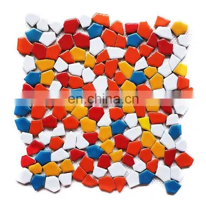 Creative Color Ceramic Mosaic Broken Tiles Diy Bathroom Tiles thumbnail-1