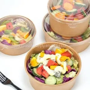 Eco Friendly Takeaway Food Containers Disposable Food Kraft Paper Bento Box Food Storage Containers for Restaurant thumbnail-1